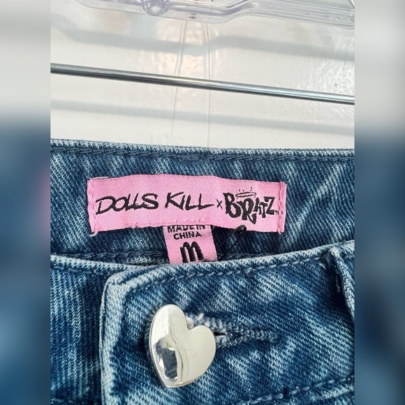 Dolls Kill x Bratz "Lap Of Luxury
90s y2k Jewel Style Jeans" Size M RARE - Picture 2 of 3